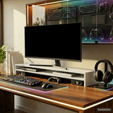 Vidaxl Monitor standard 100x24x13 cm Bois de bois transformé