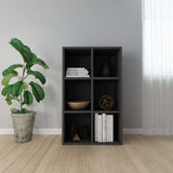 Vidaxl boekenkast dressoir 66x30x98 cm bewerkt hout zwart