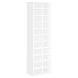 VidaXL Shoe cabinet 54x34x183 cm Processed Wood White