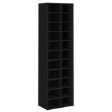 VidaXL shoe cabinet 54x34x183 cm Properted Wood Black