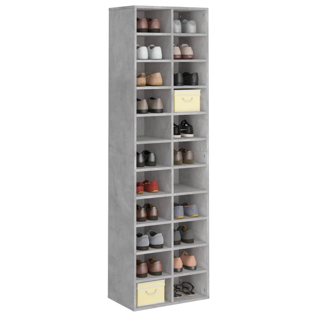 Vidaxl Shoe Cabinet 54x34x183 cm behandlet træbetonpris