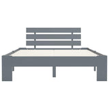 Vidaxl bedframe massief grenenhout grijs 120x200 cm
