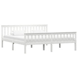 Vidaxl bedframe massief grenenhout wit 180x200 cm