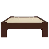 Vidaxl bedframe massief grenenhout donkerbruin 90x200 cm