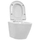 Vidaxl hänken Toilette Redless Ceramic Wäiss