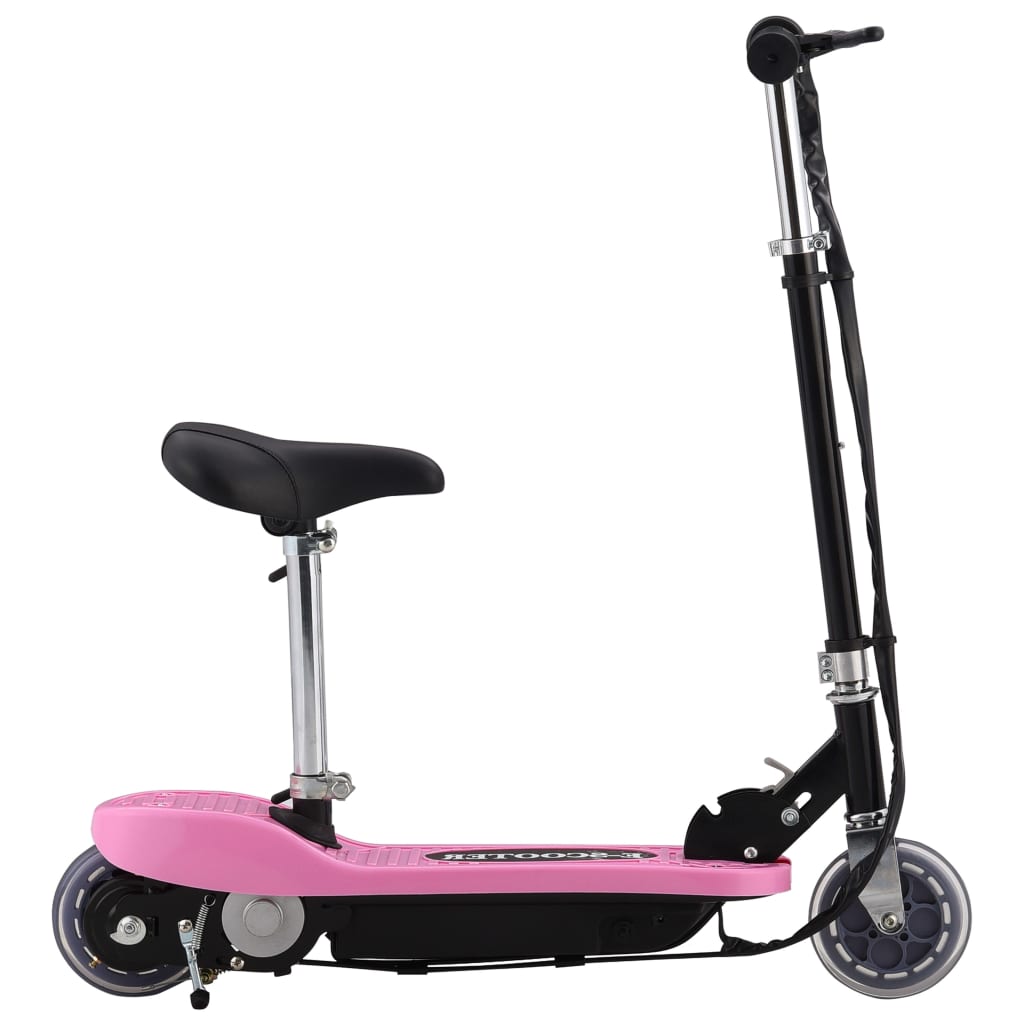 Vidaxl step elektrisch met zitje 120 w roze