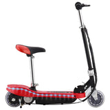 Vidaxl Kinderstept avec selle et mené 120 W rouge