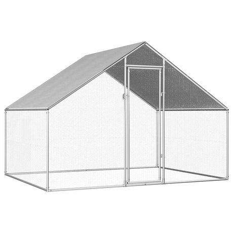Vidaxl Chicken Coop 2.75x2x1,92 m Galvanisé Acier