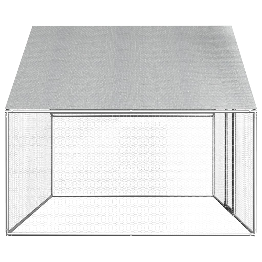 Vidaxl Chicken coop 2.75x2x1.92 m galvanized steel