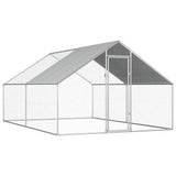 Vidaxl Chicken Coop 2.75x4x1.92 M Galvaniseret stål