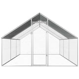 Vidaxl Chicken Coop 2.75x6x1.92 m Acciaio zincato