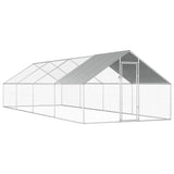 Vidaxl Chicken Coop 2.75x8x1.92 M Galvaniseret stål