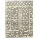 Viaxl tapis à main tissé 120x170 cm laine noire et blanc