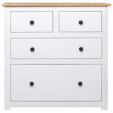 Vidaxl dressoir panama range 80x40x83 cm grenenhout wit