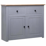 Vidaxl dressoir panama range 93x40x80 cm massief grenenhout grijs
