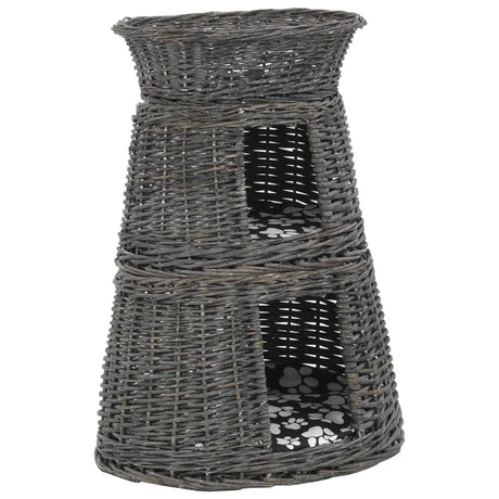 Vidaxx ensemble panier pour chat 3 pièces avec coussins 47x34x60 cm saule