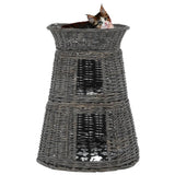 Vidaxx ensemble panier pour chat 3 pièces avec coussins 47x34x60 cm saule