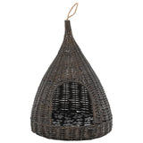 Vidaxl Cat Maison avec oreiller tipi 40x60 cm Willows naturels gris