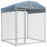 Vidaxl Dog Kennel pro venku se střechou 193x193x225 cm