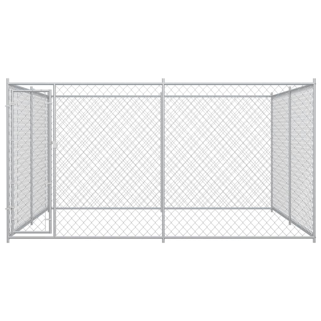 Vidaxl Dog Kennel til udenfor 383x383x185 cm