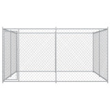 Vidaxl Hond Kennel fir dobausse 383x383x18 cm