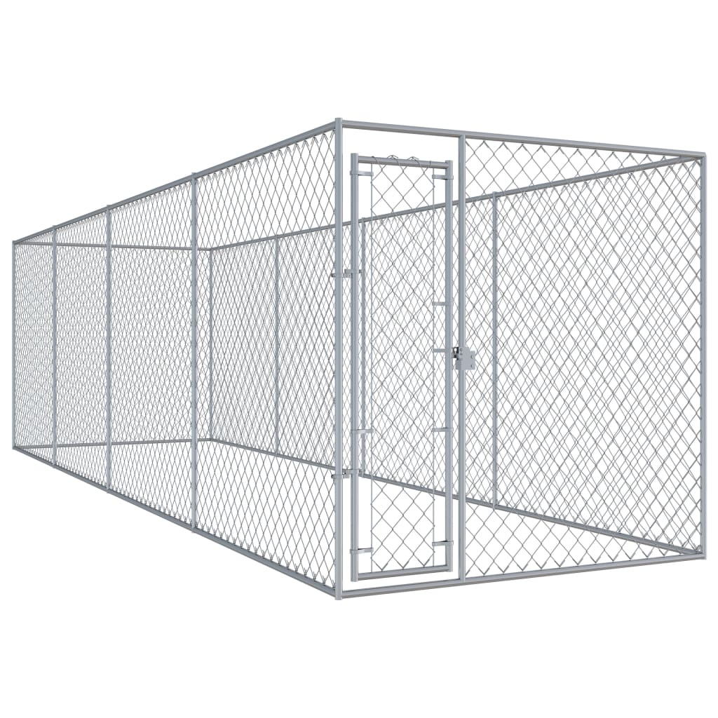 Vidaxl Dog Kennel til udenfor 760x192x185 m