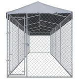 VidaXL Hondenkennel voor buiten met dak 760x190x225 m