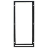 Fidaxl Foyer 44x20x100 cm en acier noir