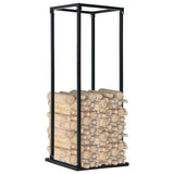 Cheminée vidaxl avec base 37x37x113 cm en acier noir