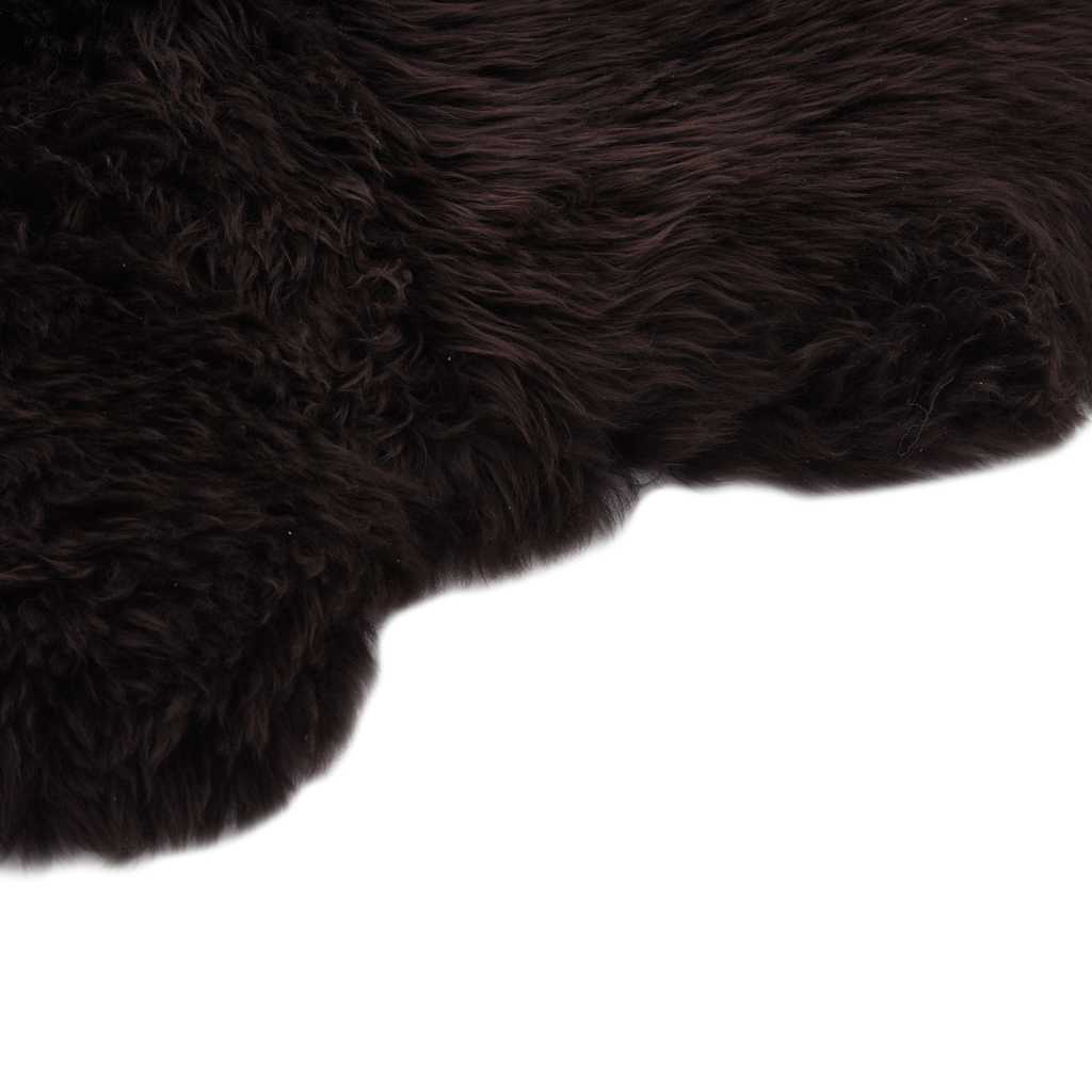 Vidaxl tapis 60x180 cm brun de peau de mouton