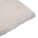 Vidaxl Chair cushions 2 st 40x40 cm Real sheepskin white