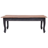 Vidaxl salontafel 120x60x45 cm massief mahoniehout zwart