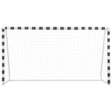VIDAXL FOOTBOST OBJET 300X160X90 CM MÉTAL NOIR ET BLANC