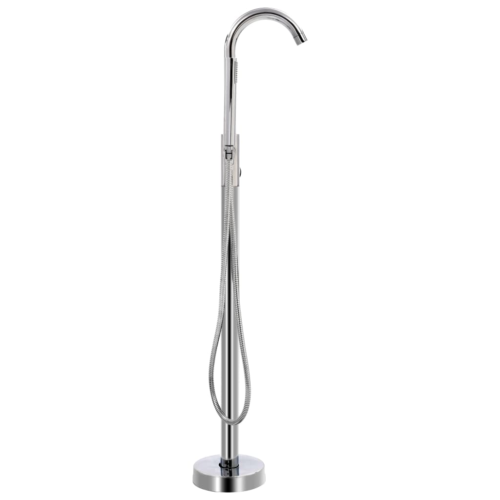 Vidaxl BathTub Crane fristående 118,5 cm rostfritt stål