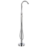 Vidaxl Bathtub Crane frittliggende 118,5 cm rustfritt stål