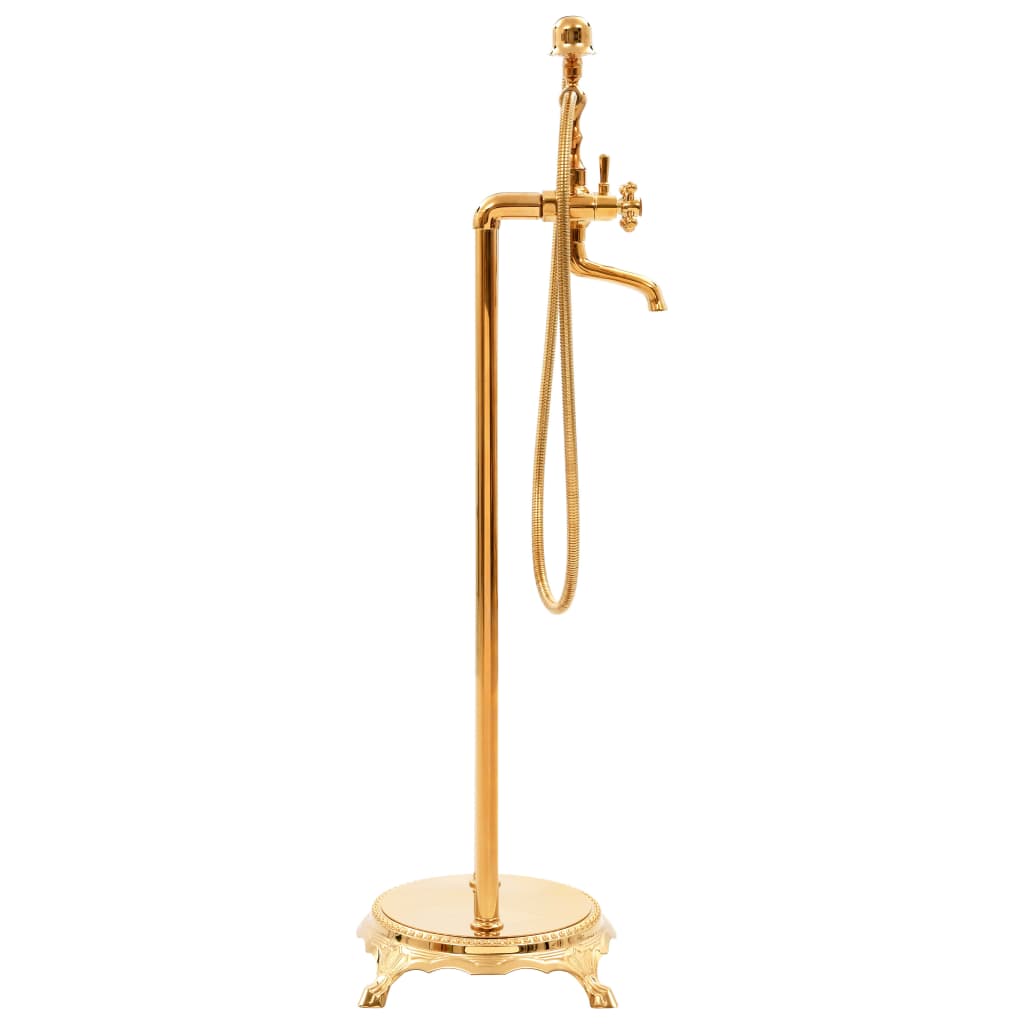 Vidaxl Badewanne Kran abgelöst 99,5 cm Edelstahl Gold gefärbt