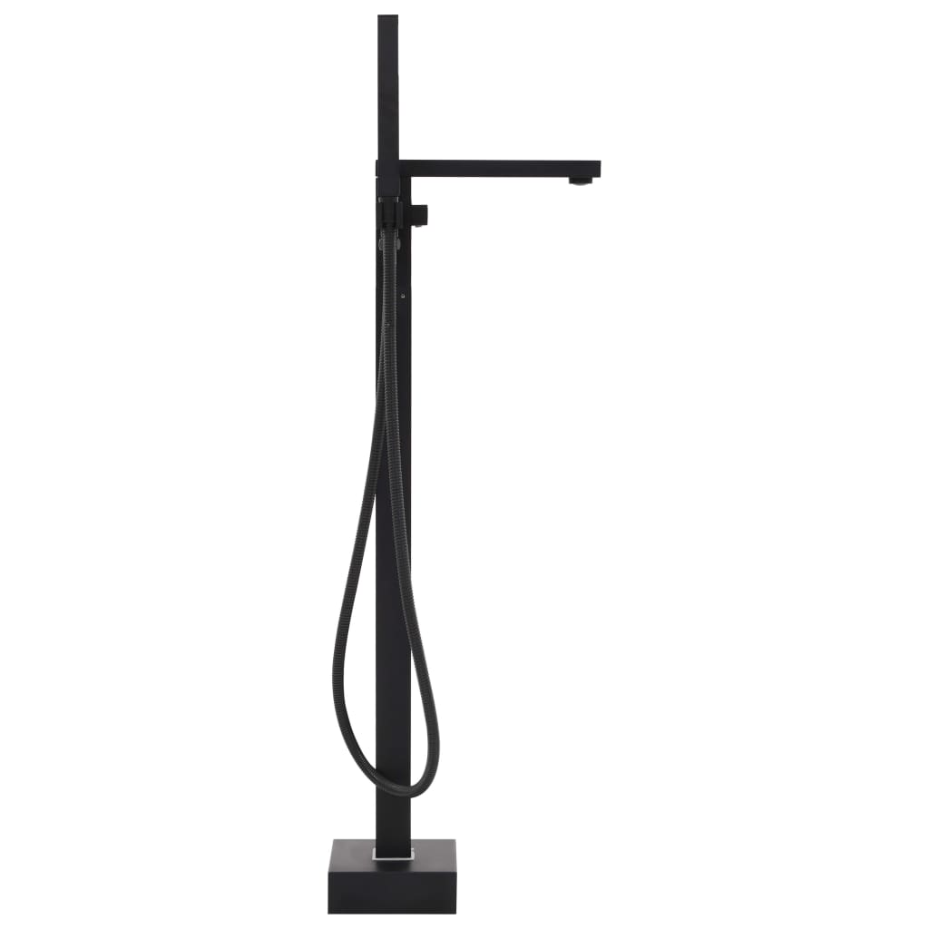 Vidaxl Bathtub Gru crane staccata in acciaio inossidabile da 90 cm nero