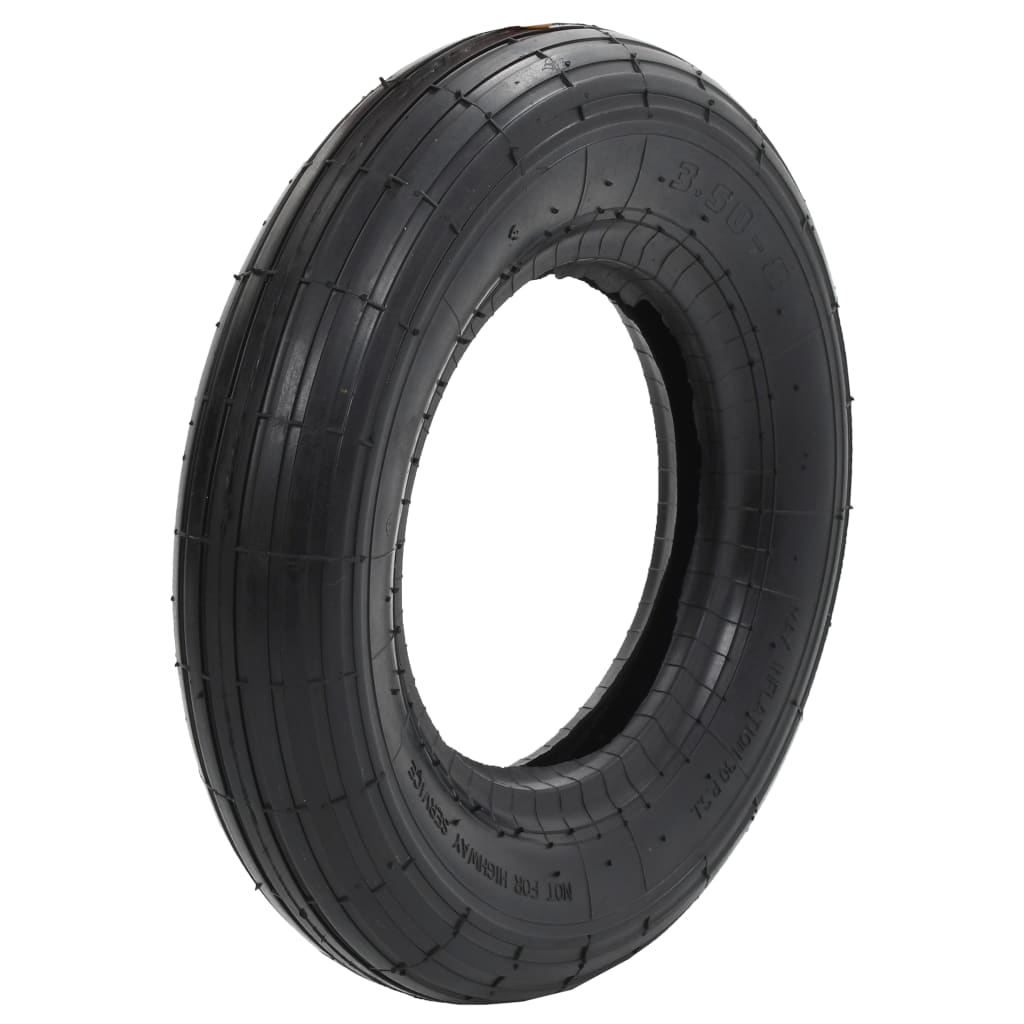 Vidaxl Pneu à empattement 3,50-8 4PR Rubber