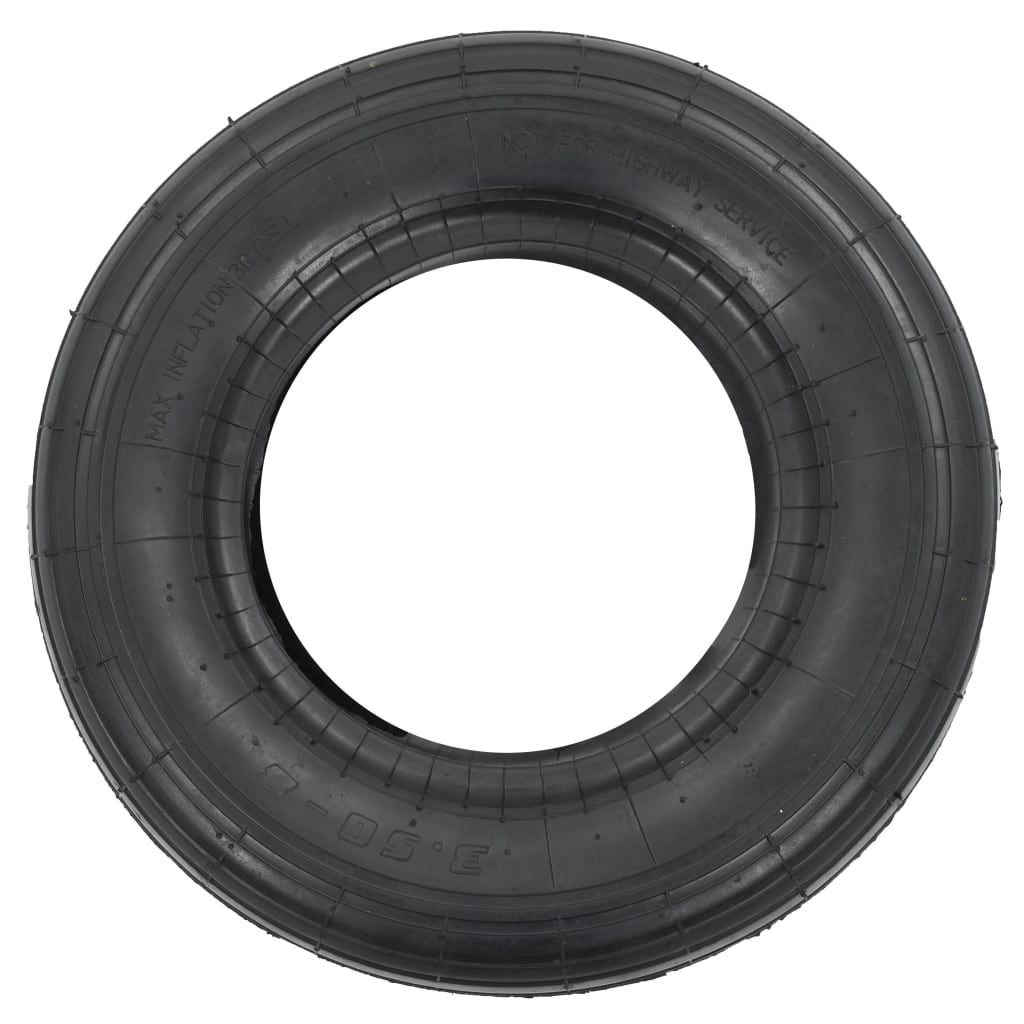 Vidaxl Pneu à empattement 3,50-8 4PR Rubber