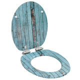 Vidaxl Toilet Seads 2 ST avec couvercles de bois de couvercle en bois MDF