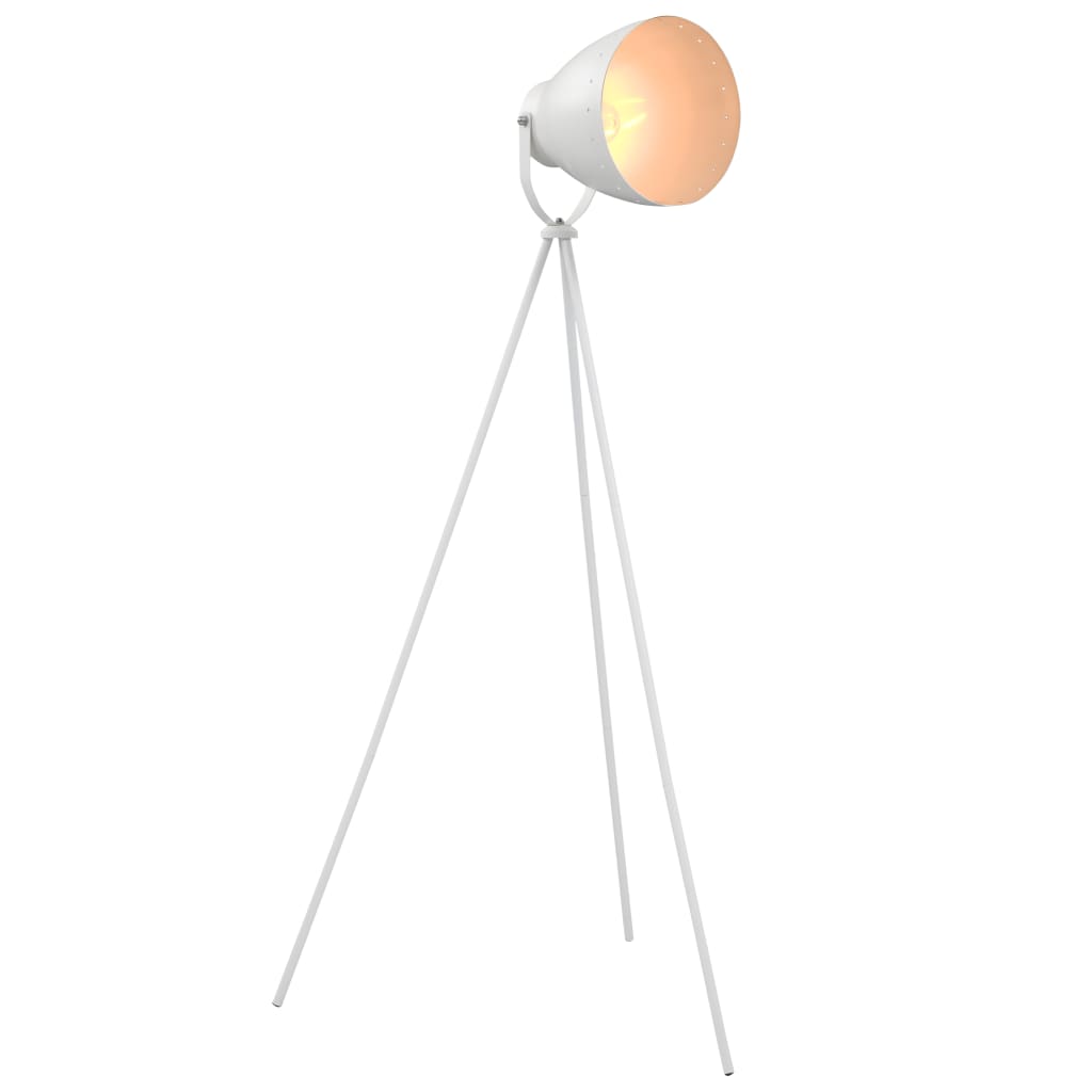 VidaXL Vloerlamp E27 metaal wit