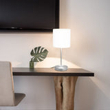 VIDAXL TABLE LAMPS 2 STS MED EN JUNKTION Knap E14 Hvid