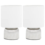 VIDAXL TABLE LAMPS 2 STS MED EN JUNKTION Knap E14 Hvid