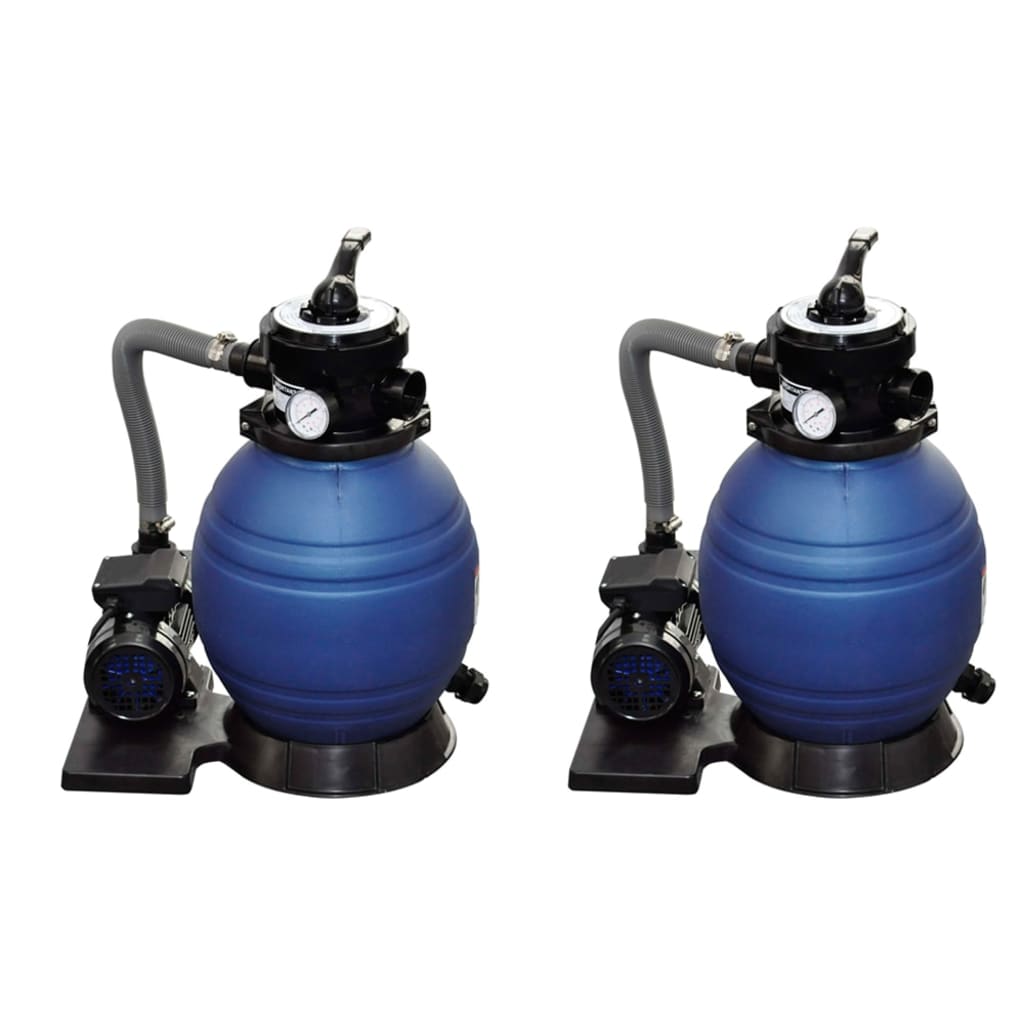 Vidaxl Sand Filter Pumps 2 St 400 W 11000 L U