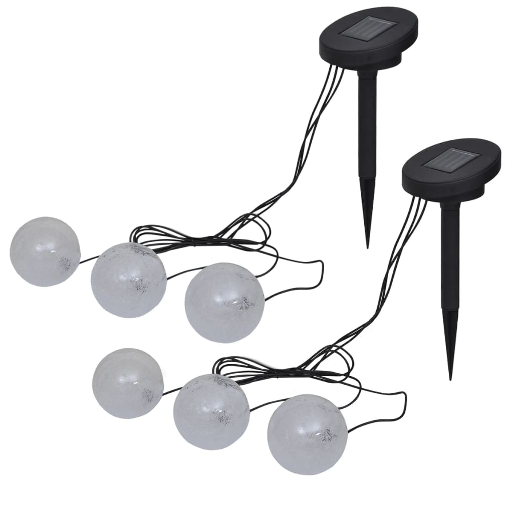 Vidaxl Druklamps 6 pcs pour étang et piscine LED