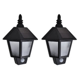 Vidaxl Solar Wall Lampade 2 m con sensore amorevole nero