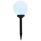 VidaXL Solarlampen 6 st LED rond 20 cm RGB