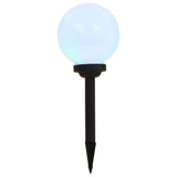 VidaXL Lampes solaires 6 pcs LED ronde 20 cm RVB