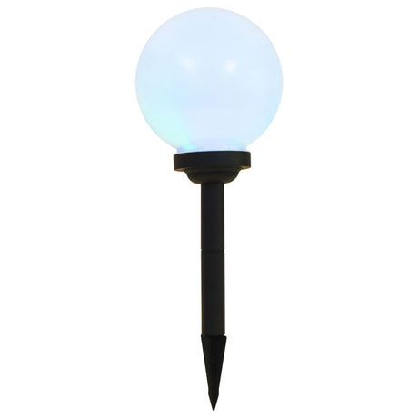 VidaXL Lampes solaires 6 pcs LED ronde 20 cm RVB