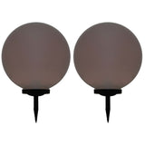 Lampes solaires Vidaxl 2 ST LED autour de 50 cm RVB